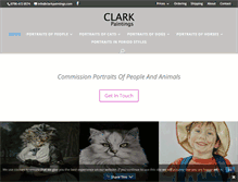Tablet Screenshot of clarkpaintings.com